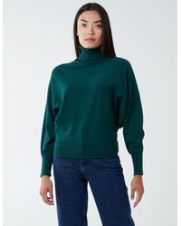 Blue Vanilla - Roll Neck Batwing Jumper - Lyst