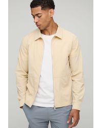 BoohooMAN - Regular Fit Tech Stretch Overshirt - Lyst