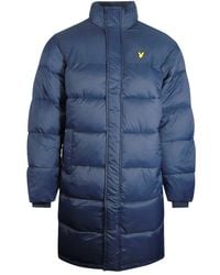 Lyle & Scott - Longline Wadded Puffer Jacket - Lyst