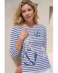 Roman - Anchor Stripe Print Top - Lyst