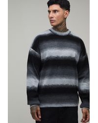 BoohooMAN - Tall Relaxed Ombre Knitted Jumper - Lyst