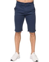 Enzo - Slim Fit Stretch Chino Shorts - Lyst