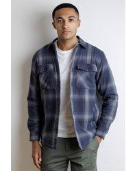 Tokyo Laundry - Sherpa-Lined Check Overshirt - Lyst