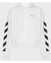 Off-White c/o Virgil Abloh - Diagonal Helvetica Oversized Hoodie/ Cotton - Lyst