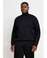 River Island - Regular Fit Rolled Neck Jumper - Lyst