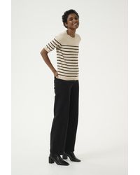 Kaffe - Pullover Regular Fit Cream - Lyst