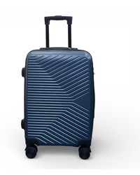 Infinity Leather - Hard Shell Cabin 48 X 37 X 20 Cm Secure Luggage Suitcase Abs - Lyst