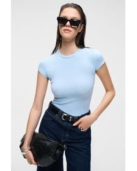 Grimelange - Slim Fit Crop Crew Neck T-Shirt - Lyst