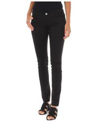 Met - Long Trousers With Narrow Cut Hems 70db50254-r295 Woman Cotton - Lyst