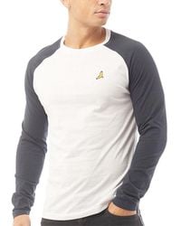 Brave Soul - Long Sleeve T Shirts Crew Neck Casual Top Summer Cotton Tee New - Lyst