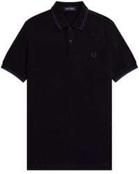 Fred Perry - French Twin Tipped Collar Polo Shirt Cotton - Lyst