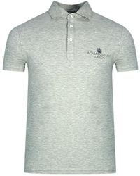Aquascutum - London Bold Logo Polo Shirt Cotton - Lyst