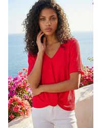 Roman - Petite Textured Twist Hem Top - Lyst