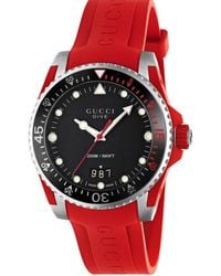 Gucci - Ya136309 Dive Dial Silicone Watch - Lyst