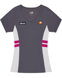 Ellesse - Lowery V-Neck Short Sleeve Jersey T-Shirt - Lyst