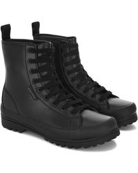 Superga - Ladies 2643 Alpina Faux Leather Ankle Boots (Total) - Lyst
