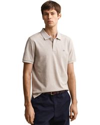 GANT - Polo Gemeleerd 2-Knoops - Lyst