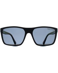 Polo Ralph Lauren - Rectangle Shiny Dark Polarized Ph4133 - Lyst