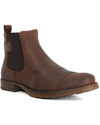 Dune - Saltwood Leather Casual Chelsea Boots - Lyst