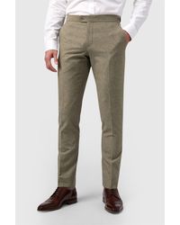 Alexandre Silver Label - Flat Fronted Tailored Suit Trousers - Lyst