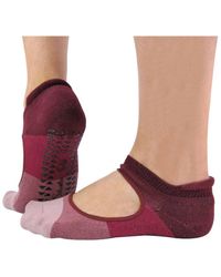 Sock Snob - 2 Pairs Ladies Non Slip Grip Low Cut Invisible Pilates Yoga Socks - Lyst