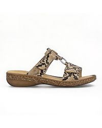 Rieker - 628P9-20 Ankle Strap Sandals Textile - Lyst