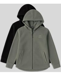 TOMMY LIFE - Plush Zip-Front Hooded Sweatshirt - Lyst