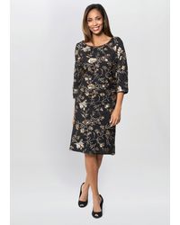 Gina Bacconi - Sue Sequin Embroidered Dress - Lyst