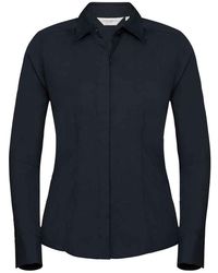 Russell - Collection /Ladies Poplin Fitted Long-Sleeved Formal Shirt (French) - Lyst