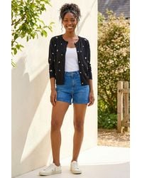 Roman - Floral Embroidered Knit Cardigan - Lyst