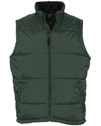 Sol's - Warm Padded Bodywarmer Jacket (Forest) - Lyst
