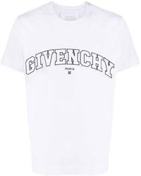 Givenchy - T-shirt Met Geborduurd Logo - Lyst