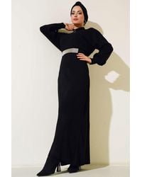 Bigdart - Maxi Turtleneck Ribbed Knit Dress - Lyst