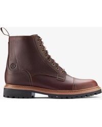 Clarks - Clarkridge Hi Tan Leather Boots - Lyst