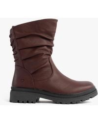 Heavenly Feet - Gretel Boots Burgundy - Lyst