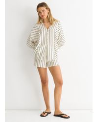 Gini London - Long Sleeve Batwing Stripe Shirt - Lyst