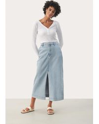 Part Two - Denim Rok A-Shape Light Denim - Lyst