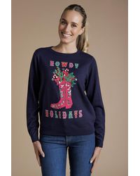 Tokyo Laundry - Howdy Holidays Embellished Christmas Jumper - Lyst