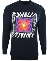 Roberto Cavalli - Asymmetric Box Design Sweatshirt Cotton - Lyst