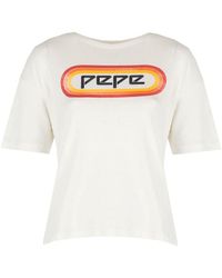 Pepe Jeans - T-shirt Paula Vrouw Romig - Lyst