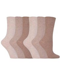 IOMI - Ladies 6 Pack Non Elastic Diabetic Socks With Hand Linked Toe Seams - Lyst