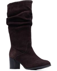 Hush Puppies - Cosima Suede Heeled Knee High Boots - Lyst