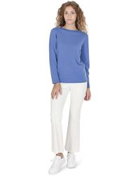 Crown of Edinburgh Cashmere - Boat Neck Sweater Coe 0025 Bright - Lyst