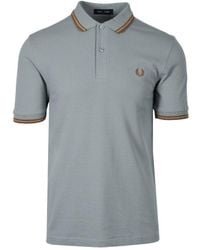 Fred Perry - Twin Tipped Polo Shirt/Dark Caramel - Lyst