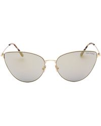 Tom Ford - Ft1005 28b Anais-02 Glanzende Ros�gouden Zonnebril - Lyst