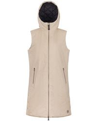 Museum - Solid Patterned Hooded Gilet - Lyst