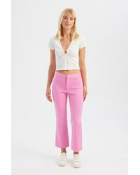 Hiccup - V Neck Short Sleeve Top With A Ruched Detail - Lyst