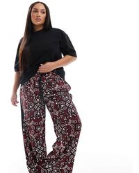 ASOS - Design Pull On Trousers With Contrast Panel - Lyst