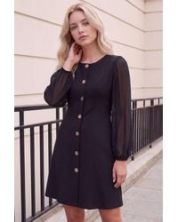 Roman - Petite Button Down Dress - Lyst