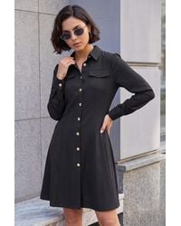Roman - Collared Buttoned Shirt Dress - Lyst
